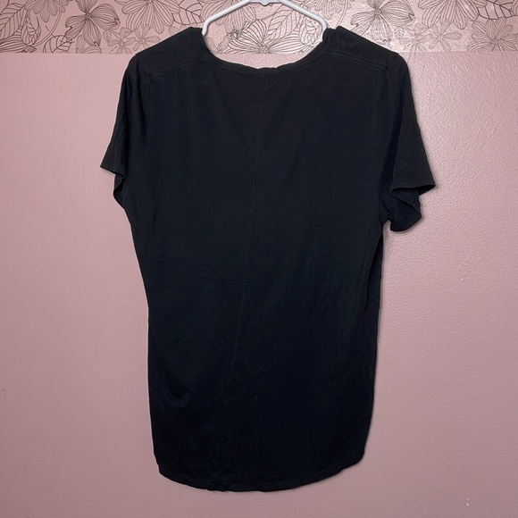 Veronica Beard Black V Neck T Shirt - Picture 3 of 4